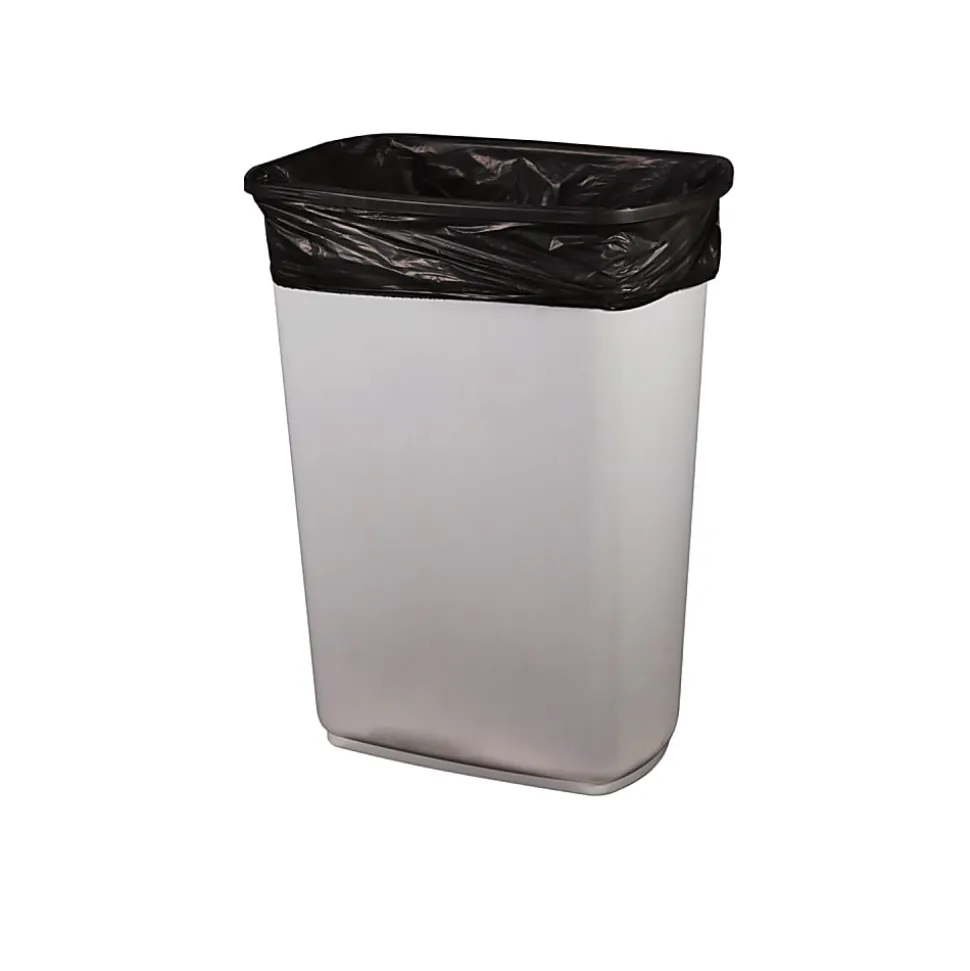 Heritage, Linear Low-Density Can Liners, 10 gal, 0.9 mil, 24" x 23", Black, 500/Carton