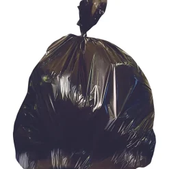 Heritage X-Liner Trash Bag - 33 gal - 33" Width x 39" Length x 1.50 mil (38 Micron) Thickness - Black - Resin - 100/Carton - Can, Garbage