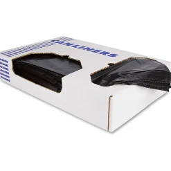 Heritage X-Liner Trash Bag - 33 gal - 33" Width x 39" Length x 1.50 mil (38 Micron) Thickness - Black - Resin - 100/Carton - Can, Garbage