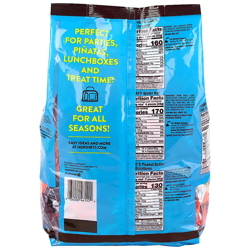 Hershey Assorted Minis Value Pack, 57.18 oz, 210 ct