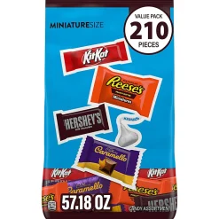 Hershey Assorted Minis Value Pack, 57.18 oz, 210 ct