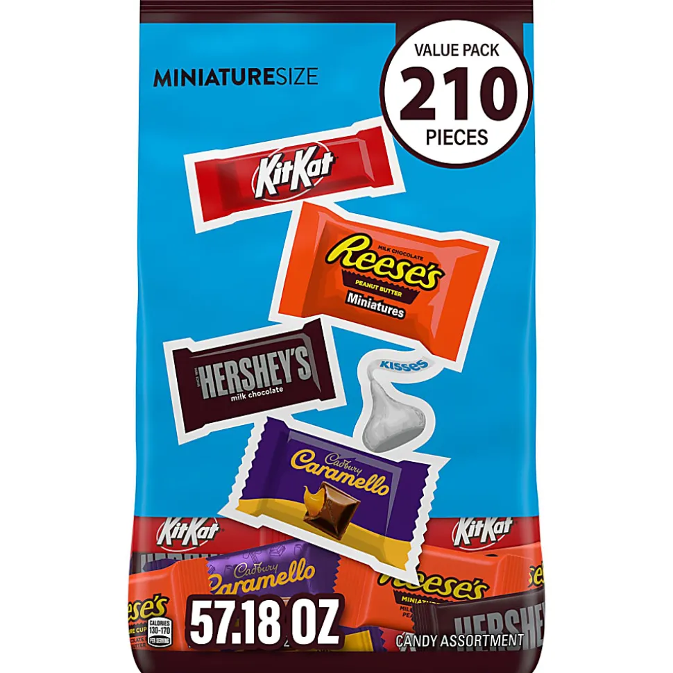 Hershey Assorted Minis Value Pack, 57.18 oz, 210 ct