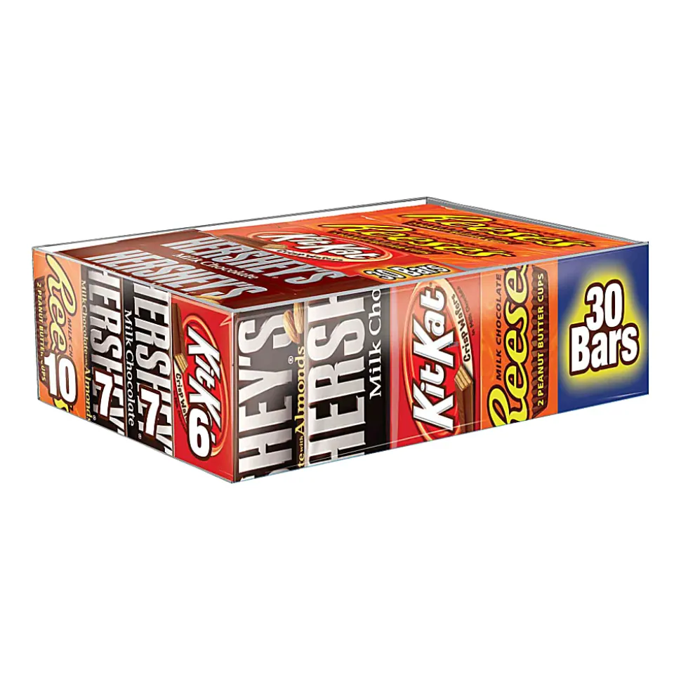 Hershey's® Full Size Chocolate Bars, Variety Pack, Box Of 30