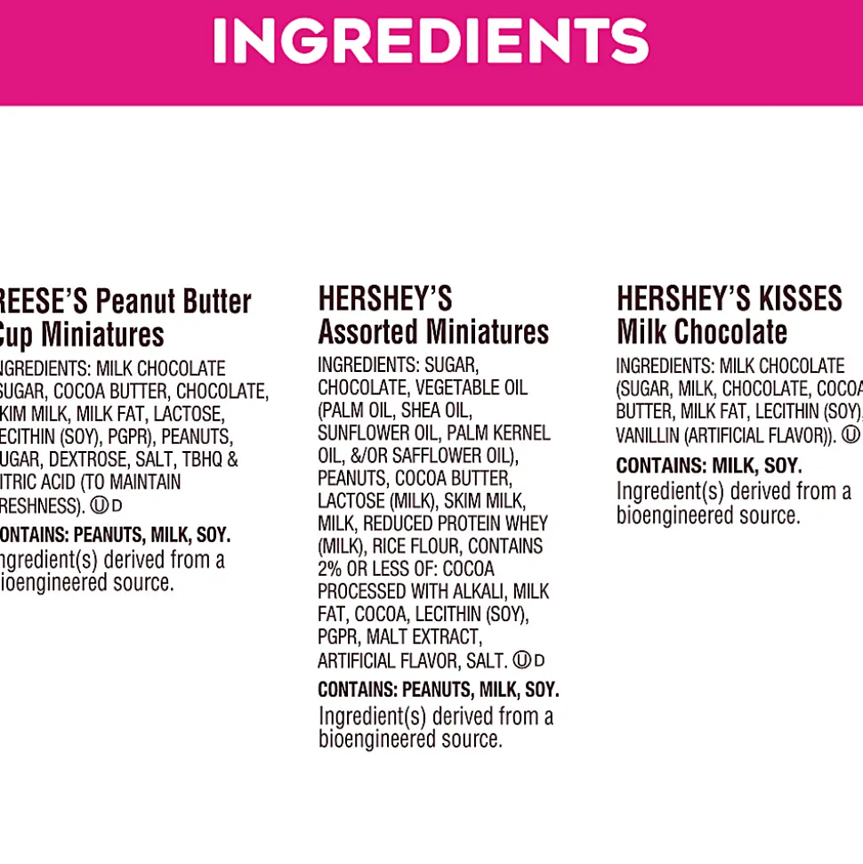 Hershey's, Reese's, Kisses Milk Chocolate Candy Mini Assortment, 27.2 oz