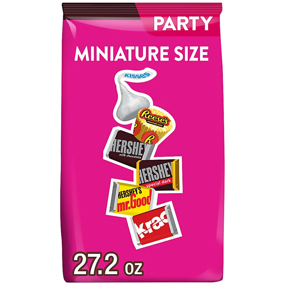 Hershey's, Reese's, Kisses Milk Chocolate Candy Mini Assortment, 27.2 oz