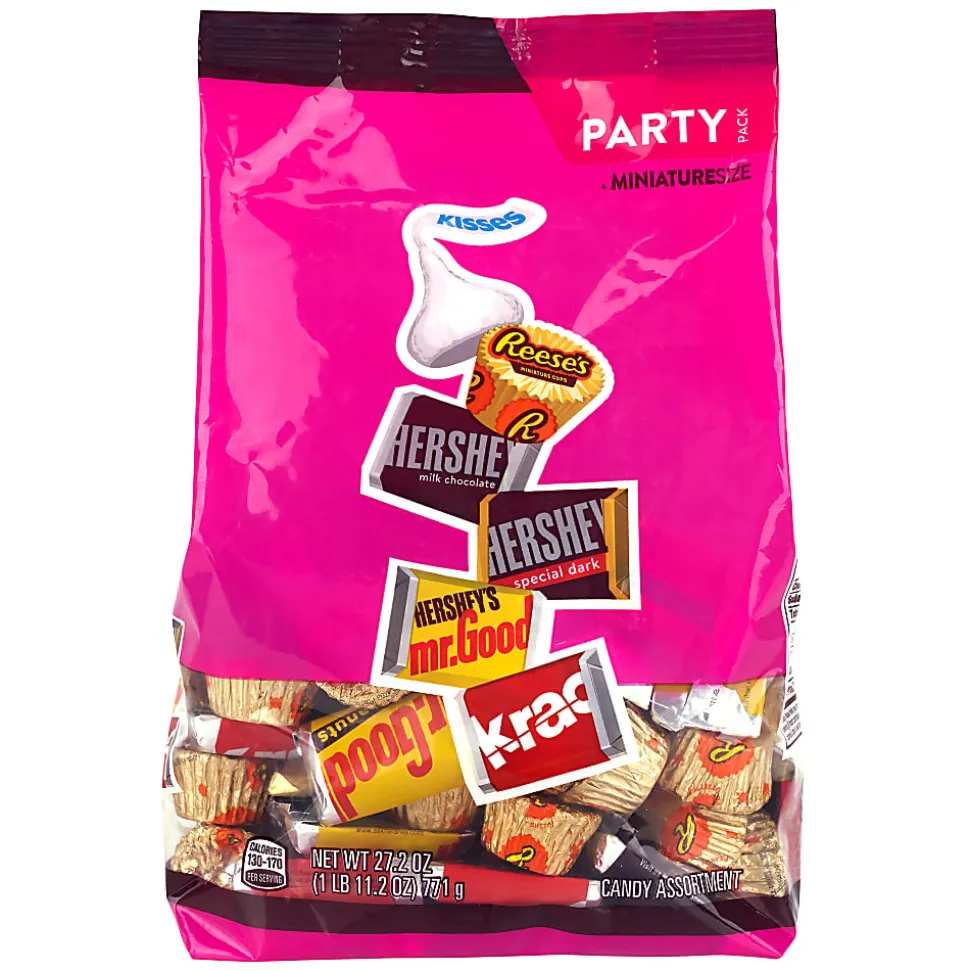 Hershey's, Reese's, Kisses Milk Chocolate Candy Mini Assortment, 27.2 oz