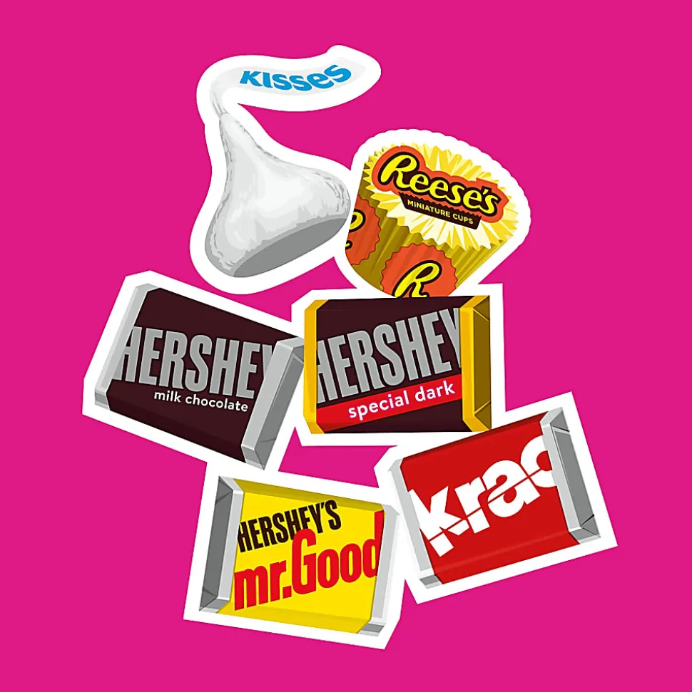 Hershey's, Reese's, Kisses Milk Chocolate Candy Mini Assortment, 27.2 oz