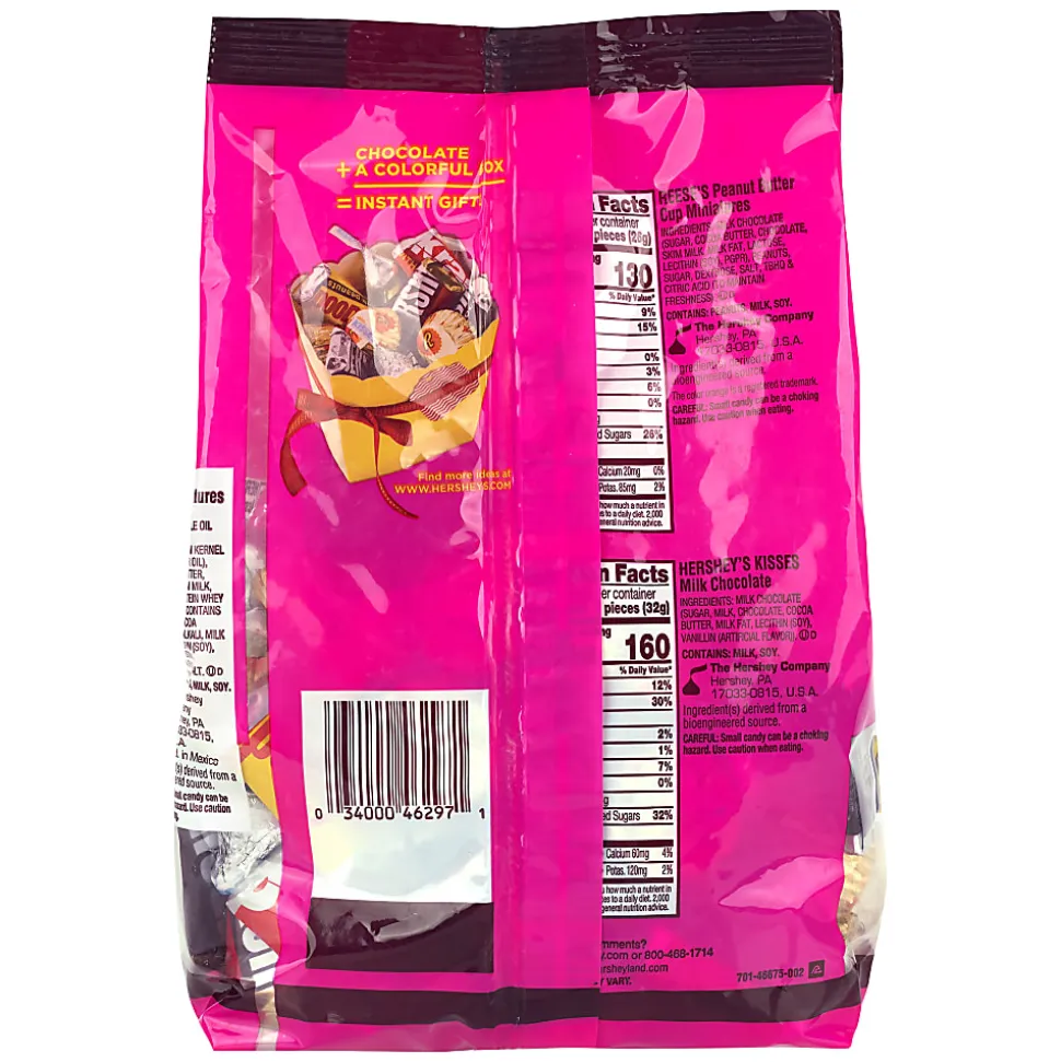 Hershey's, Reese's, Kisses Milk Chocolate Candy Mini Assortment, 27.2 oz