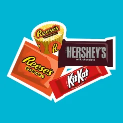 Hershey's, Reese's, Kit Kat Milk Chocolate Candy Mini Assortment, 30.05 Oz, Case Of 2 Packs
