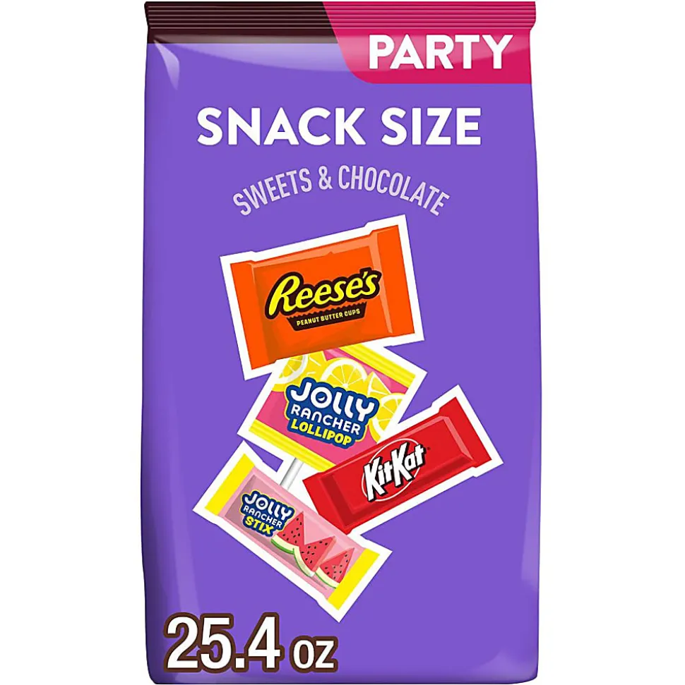 Hershey's Sweets And Chocolate Snack Size Bar Stand-Up Bag, 25.4 Oz, Total Qty 1