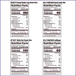 Hershey's Sweets And Chocolate Snack Size Bar Stand-Up Bag, 25.4 Oz, Total Qty 1