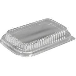 HFA Plastic Lids For 1 Lb Loaf Pans, Clear, Carton Of 200