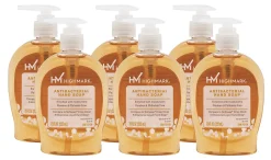 Highmark® Antibacterial Liquid Hand Soap, Clean Scent, 7.5 Oz, Orange, Case Of 6 Bottles