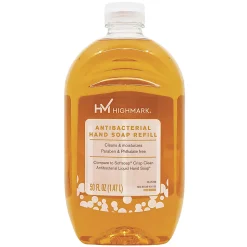 Highmark® Antibacterial Liquid Hand Soap, Clean Scent, 50 Oz Refill Bottle, Orange