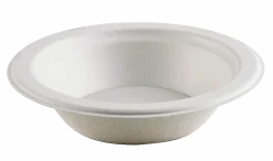 Highmark® Compostable Sugarcane Paper Bowls,  12 Oz, White, Pack Of 50