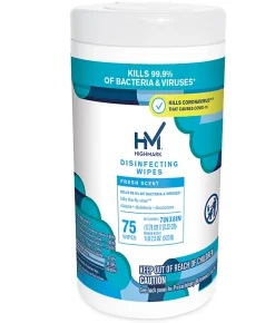 Highmark® Disinfectant Wipes, White, Container Of 75