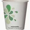 Highmark® ECO Compostable Hot Coffee Cups, 10 Oz, White, Pack Of 50