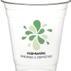 Highmark® ECO Compostable Plastic Cups, 12 Oz, Clear, Pack Of 500