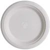 Highmark® ECO Compostable Sugarcane Paper Plates, 9", White, Pack Of 500
