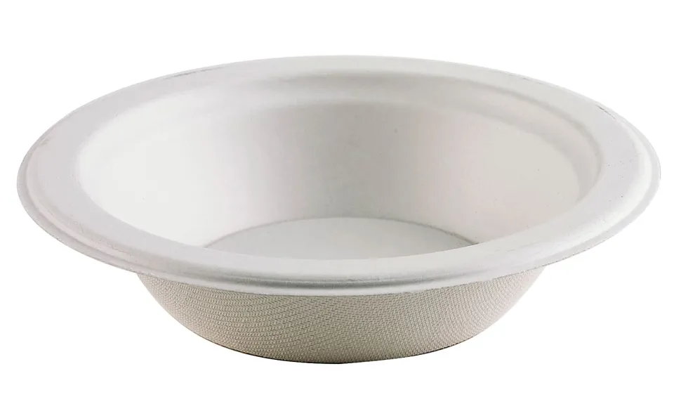 Highmark® ECO Compostable Sugarcane Paper Bowls, 12 Oz, White, Case Of 1,000