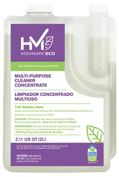 Highmark® ECO Multi-Purpose Cleaner Concentrate, 2 Liters, Case Of 4 Bottles