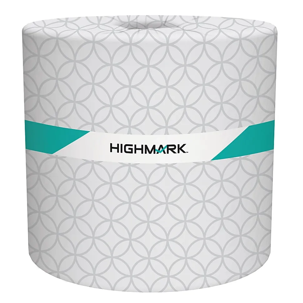 Highmark® ECO 2-Ply Toilet Paper, 100% Recycled, 336 Sheets Per Roll, Case of 48 Rolls
