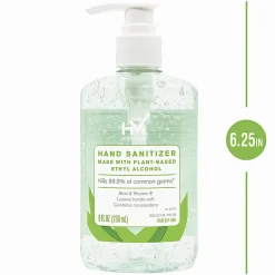 Highmark® Hand Sanitizer With Aloe, Floral Scent, 8 Oz, Green