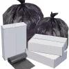 Highmark™ High-Density Can Liners, 0.87 mil, 22 Mic, 60 Gallons, 38" x 60", Black, Box Of 150
