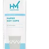 Highmark® Insulated Hot Cups, 16 Oz, 42% Recycled, Gray/White, Pack Of 50