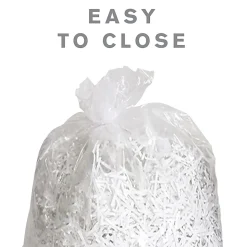 Highmark™ Large Shredder Bags, 15 Gallon, Clear, Box Of 25 Bags