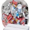 Highmark™ Linear Low Can Liners, 1.3-mil, 56 Gallons, 42 1/2" x 48", Clear, Box Of 100