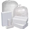 Highmark™ Linear Low Density Can Liners, 1.5-mil, 60 Gallons, 38" x 58", Clear, Box Of 100