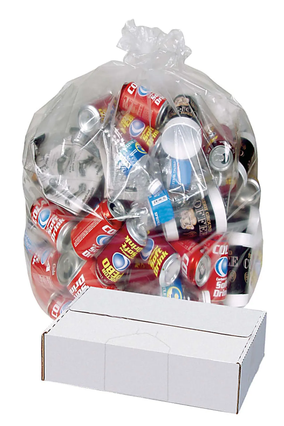 Highmark™ Linear Low 0.6-mil Can Liners, 12-16 Gallons, 24"H x 32"W, Clear, Box Of 500