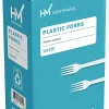 Highmark® Medium-Length Plastic Cutlery, Forks, Pack Of 100 Forks