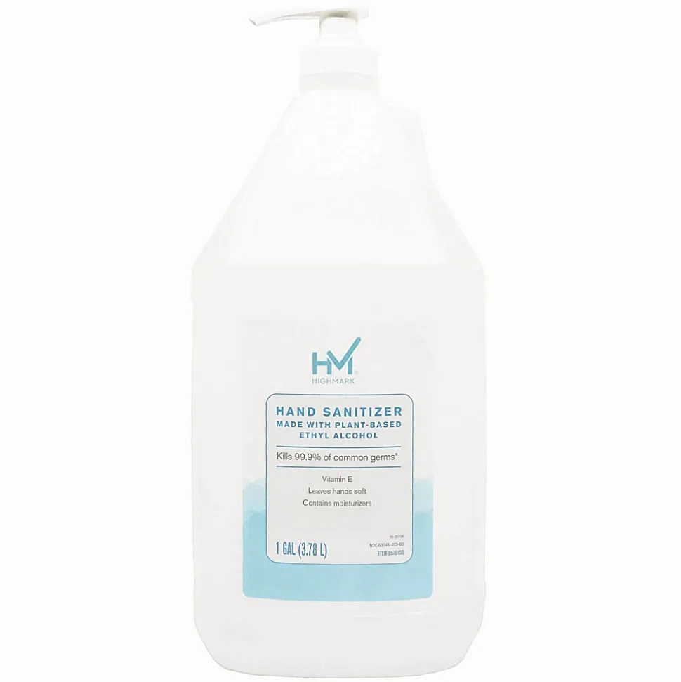 Highmark® Original Hand Sanitizer, Fresh Scent, 1 Gallon, Clear, Case Of 4 Gallons