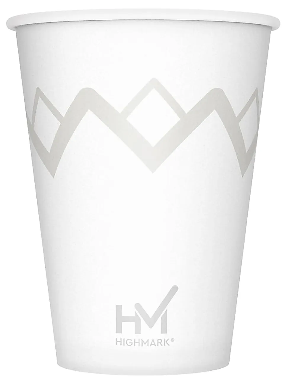 Highmark® Paper Hot Cups, 12 Oz, Printed White, Pack Of 50