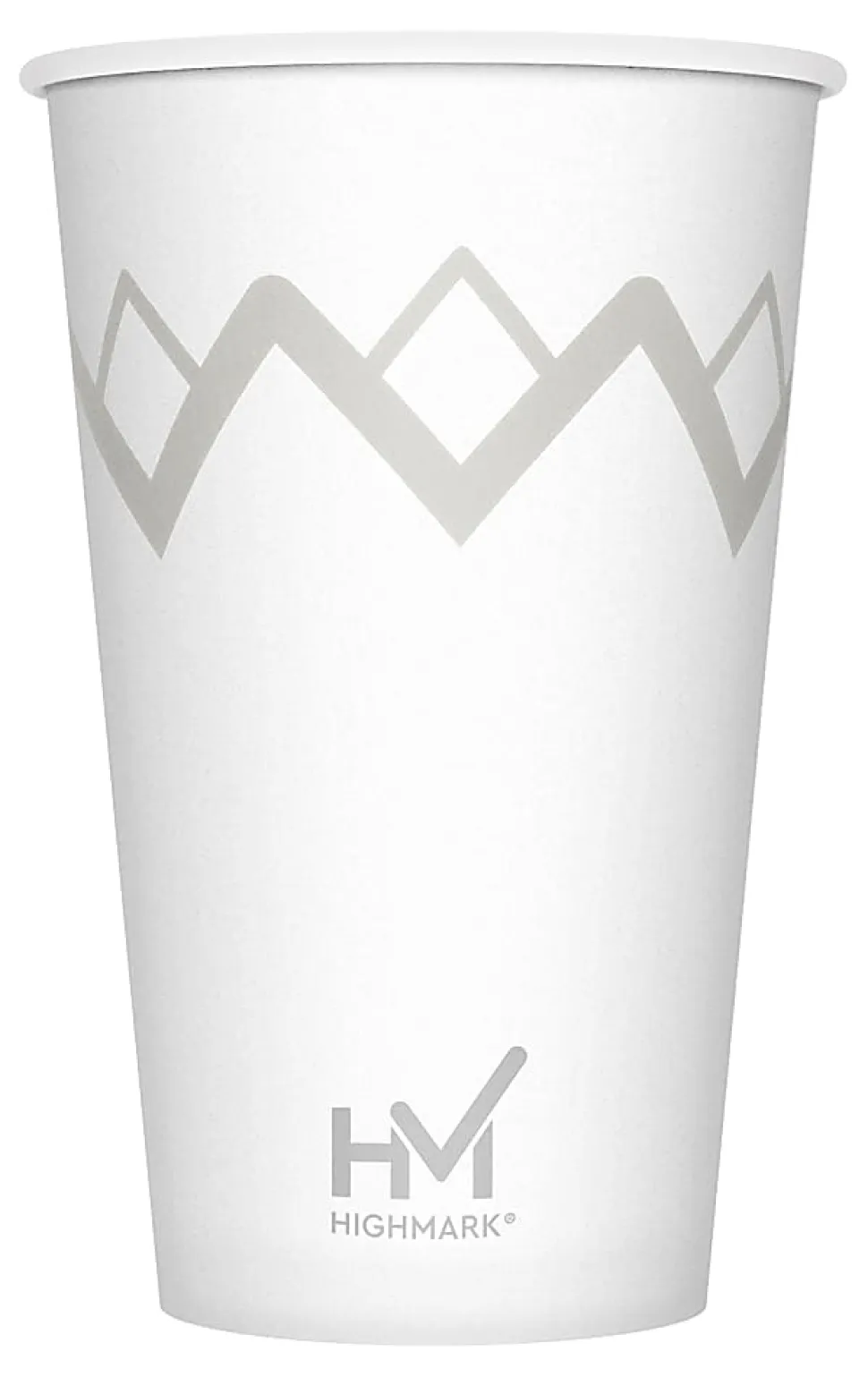 Highmark® Paper Hot Cups, 16 Oz, Printed White, Pack Of 50