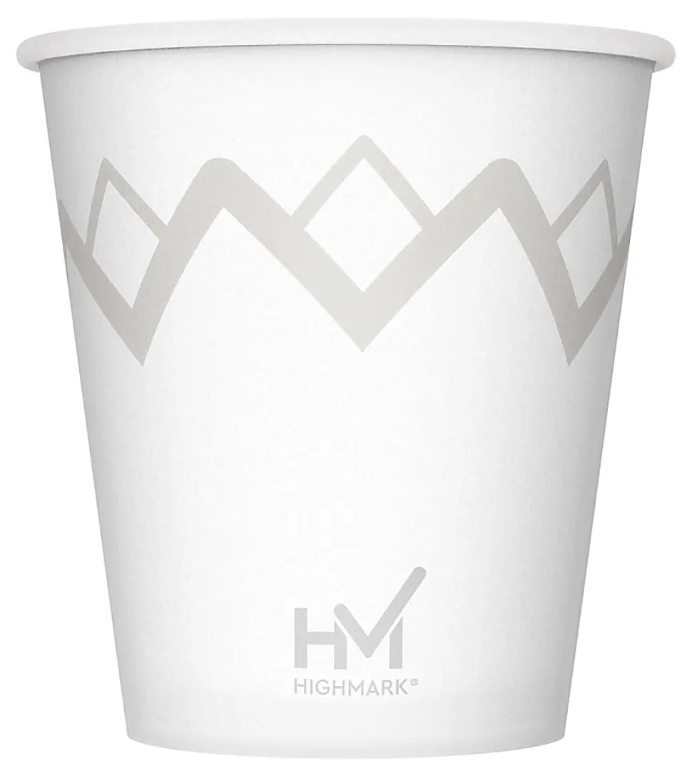 Highmark® Paper Hot Cups, 10 Oz, Printed White, Pack Of 50
