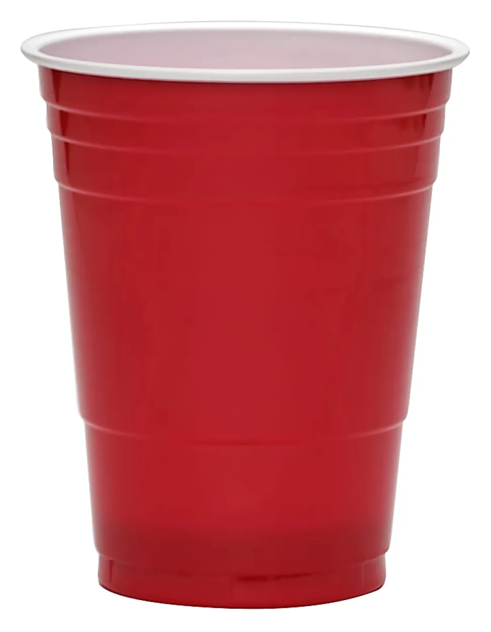 Highmark® Plastic Cups, 18 oz, Red, Pack Of 50