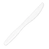 Highmark® Plastic Utensils, Medium-Size Knives, White, Box Of 1,000 Knives