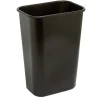 Highmark™ Rectangular Plastic Wastebasket, 10.25 Gallons, 20-1/2"H x 15-1/2"W x 11-1/2"D, Black