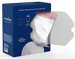 Highmark™ Tall 0.6 mil Drawstring Kitchen Trash Bags, 0.6 mil, 13 Gallon, 24" x 28", White, Box Of 120