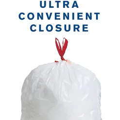 Highmark™ Tall 0.6 mil Drawstring Kitchen Trash Bags, 0.6 mil, 13 Gallon, 24