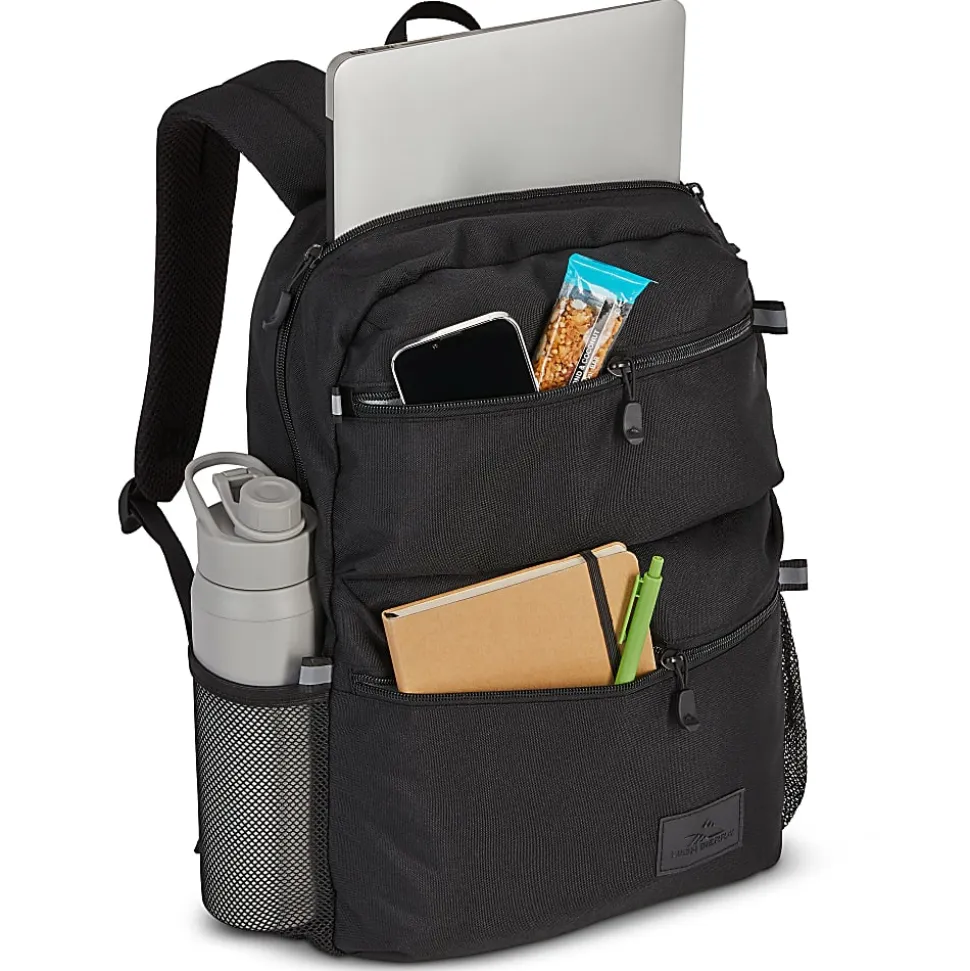 High Sierra Everclass Backpack With 15.6" Laptop Pocket, Black