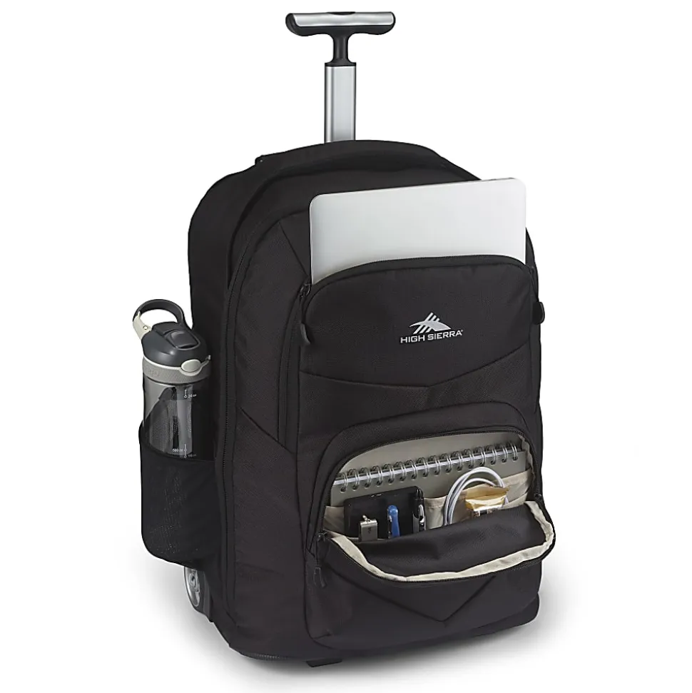 High Sierra Freewheel Backpack With 15.6" Laptop Pocket, Black