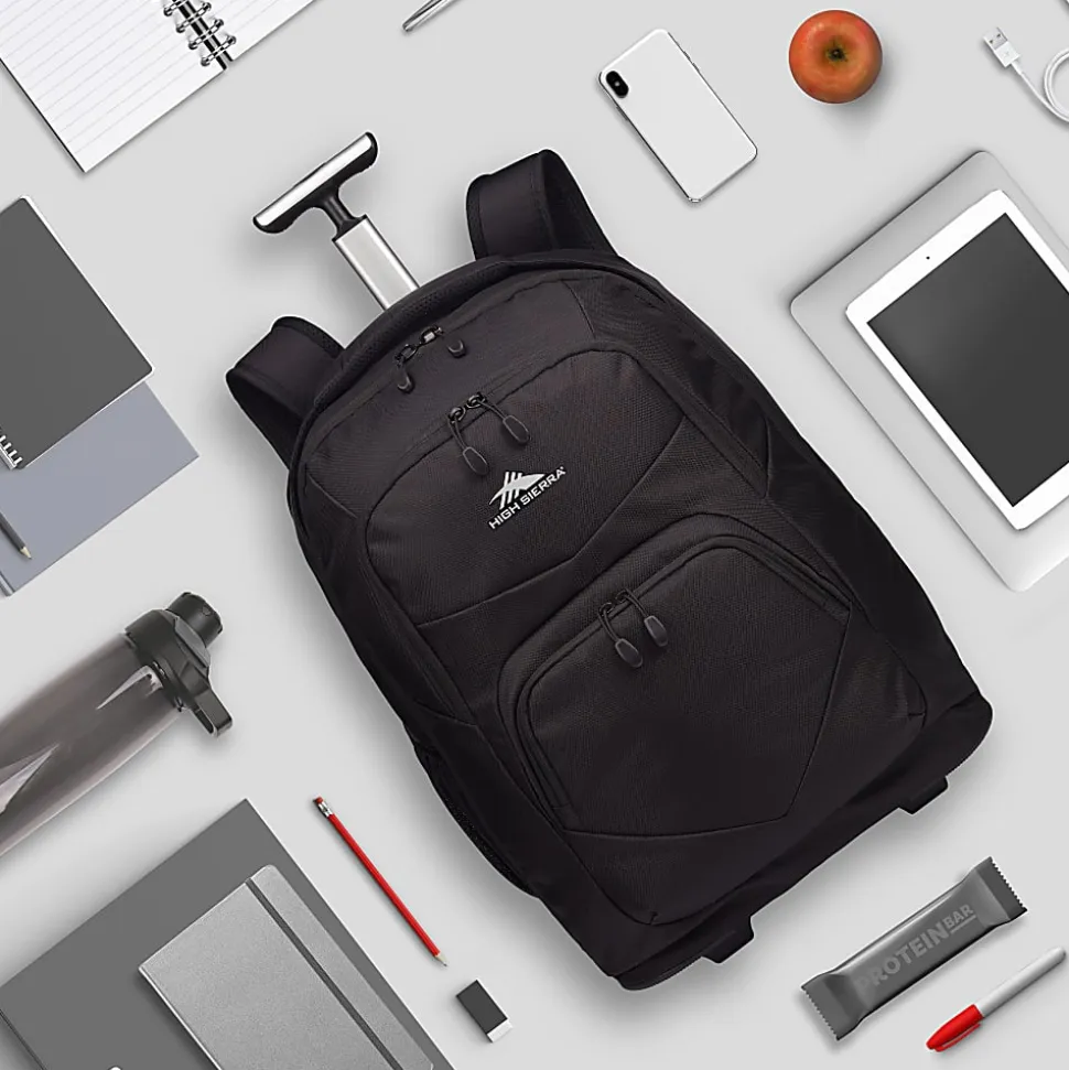 High Sierra Freewheel Backpack With 15.6" Laptop Pocket, Black