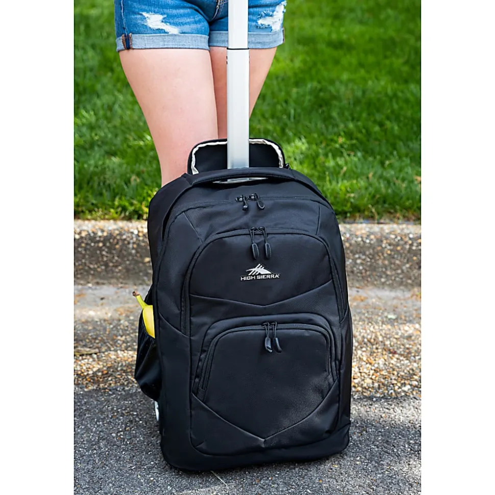 High Sierra Freewheel Backpack With 15.6" Laptop Pocket, Black