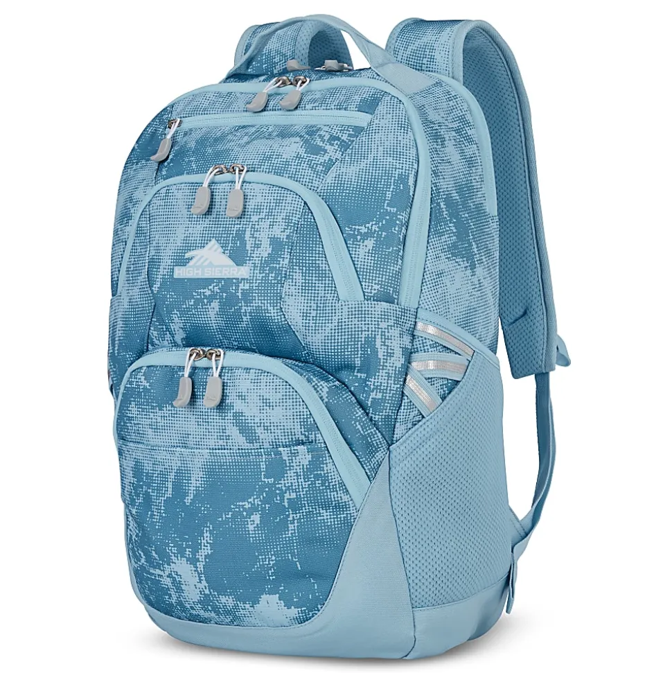 High Sierra Swoop Laptop Backpack With 17" Laptop Pocket, Blue Waves
