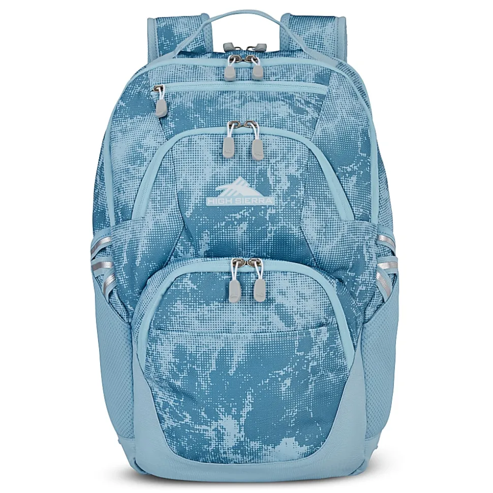 High Sierra Swoop Laptop Backpack With 17" Laptop Pocket, Blue Waves