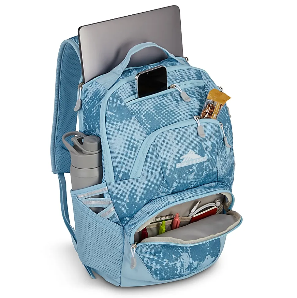 High Sierra Swoop Laptop Backpack With 17" Laptop Pocket, Blue Waves